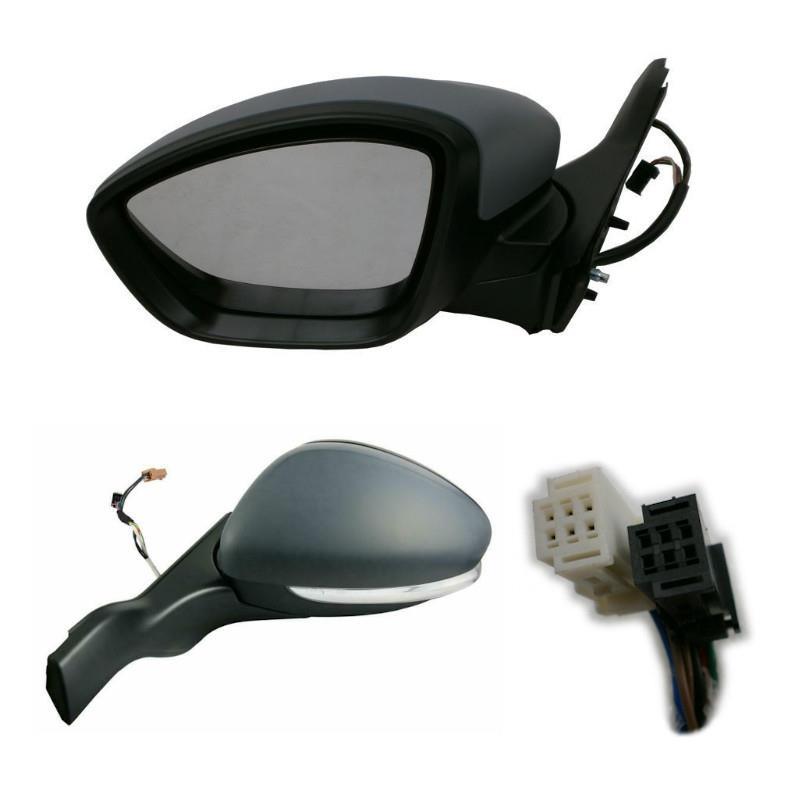 Peugeot 2008 2012-2020 Electric Door Wing Mirror Primed Cover Left Side - Spares Hut