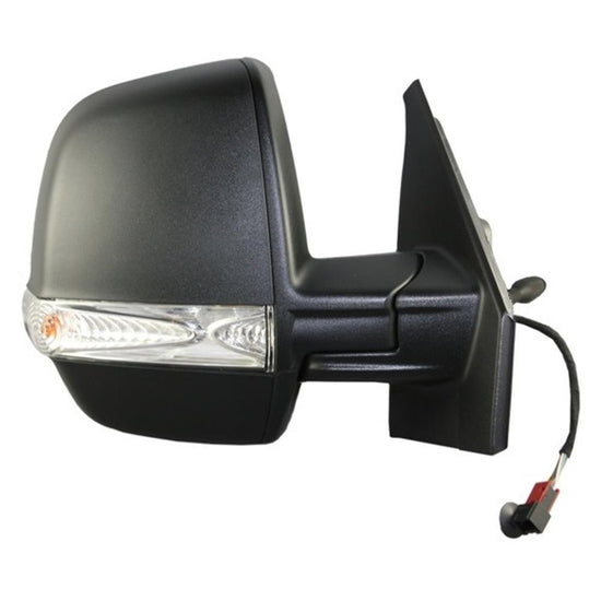 Fiat Doblo Mk2 2010-2015 Twin Glass Cable Black Wing Mirror Drivers Side - Spares Hut