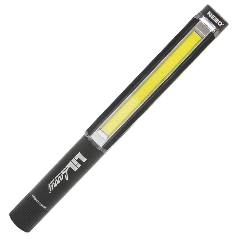 Nebo Lil Larry Black Magnetic Work Torch Roadside Emergency White LED COB - Spares Hut